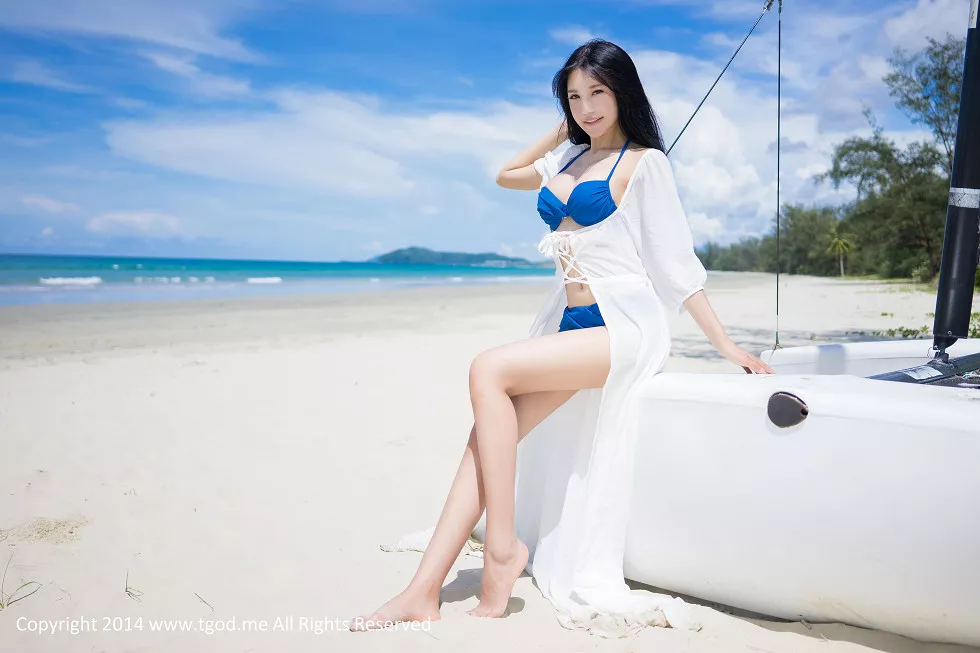 Xgyw.Org_[TGOD推女神]2014.12.31_嫩模绮里嘉Ula沙巴旅拍沙滩仙子性感比基尼写真50P