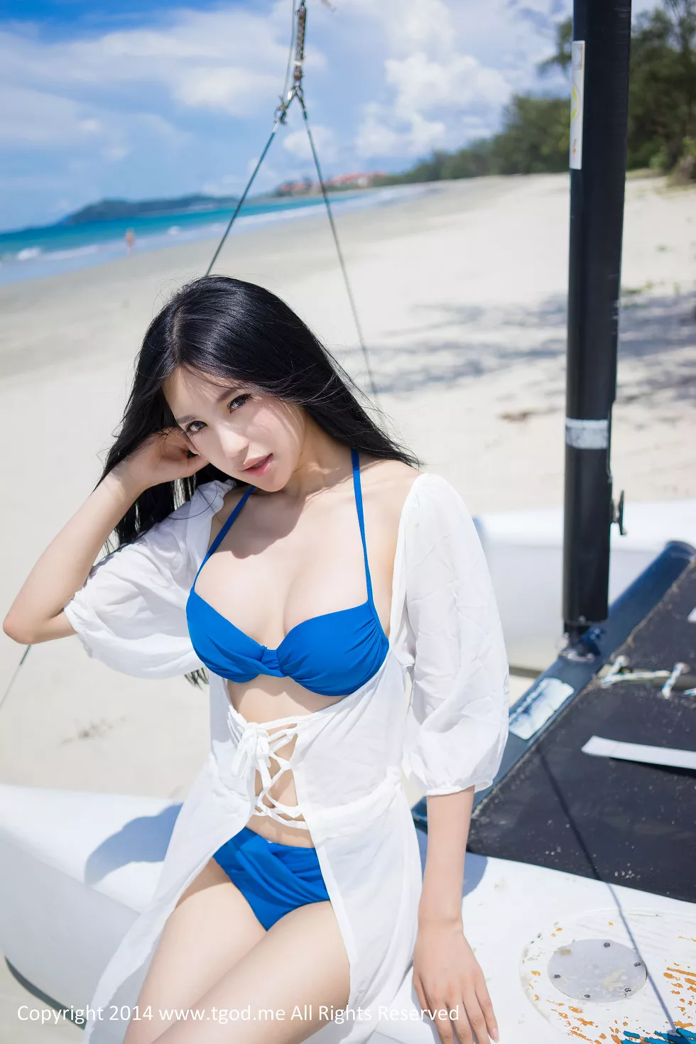 Xgyw.Org_[TGOD推女神]2014.12.31_嫩模绮里嘉Ula沙巴旅拍沙滩仙子性感比基尼写真50P