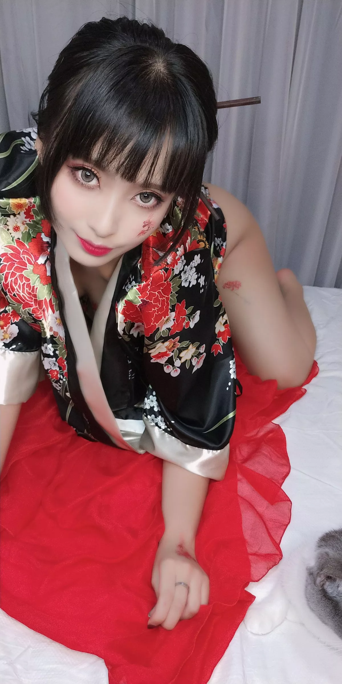 Xgyw.Org_动漫博主洛璃LoLiSAMA歌舞伎主题真空服饰配黑色丁字裤惹火诱惑写真92P