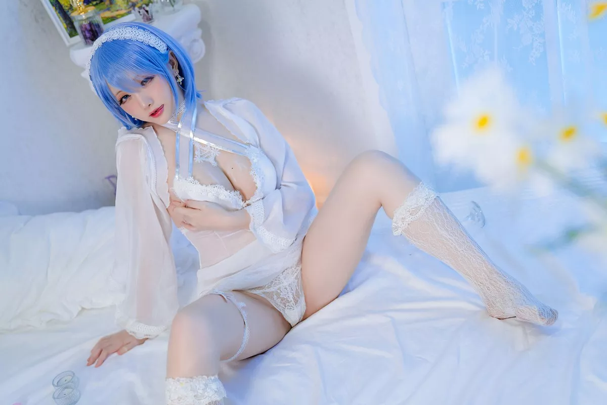 Xgyw.Org_Coser小姐姐星之迟迟恰巴耶夫主题私房白色丝质睡衣露性感内衣完美诱惑写真88P