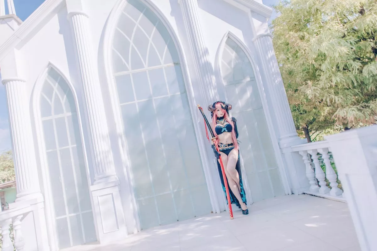 Xgyw.Org_微博妹纸霜月shimo碧蓝幻想娜尔梅亚主题美女武士装扮性感内衣迷人诱惑写真94P