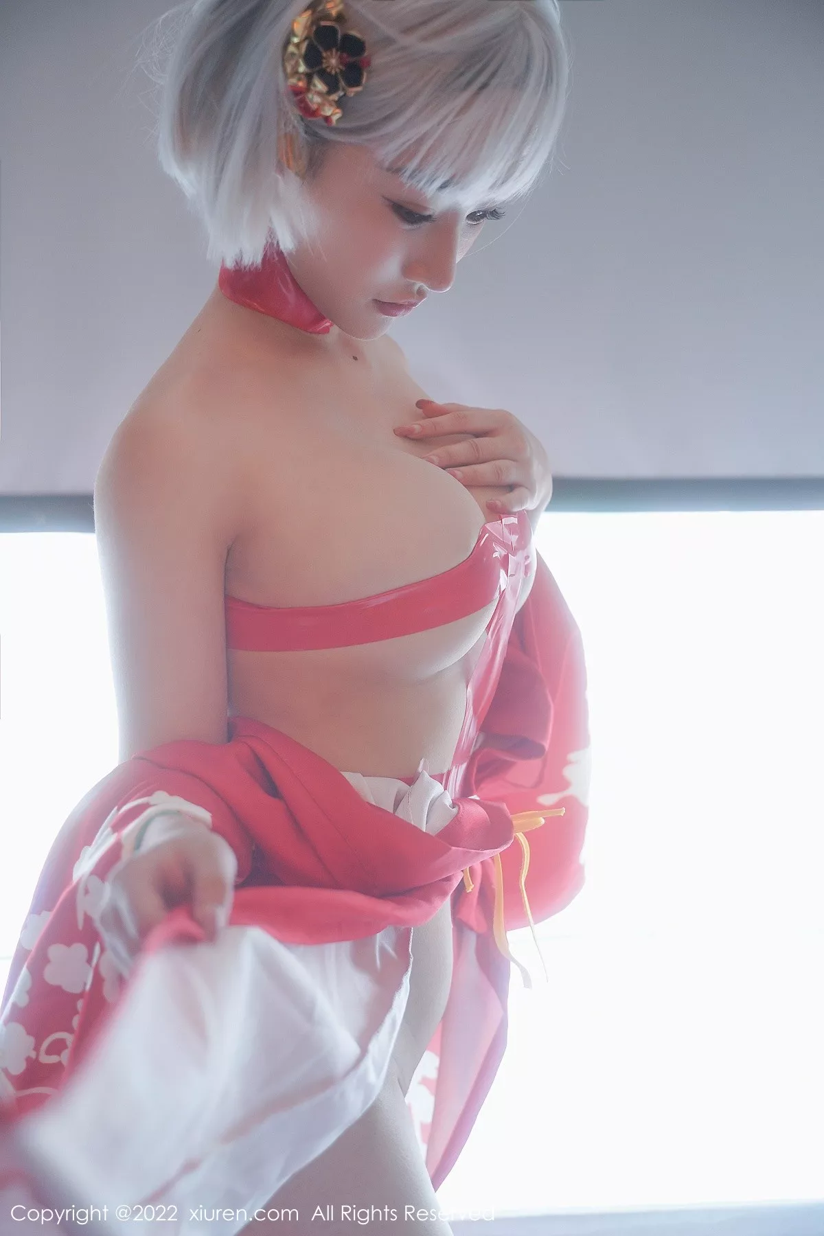 Xgyw.Org_XiuRen第5134期_模特西门小玉蒸汽浴室里红带裹身秀火辣身材傲人豪乳诱惑写真66P