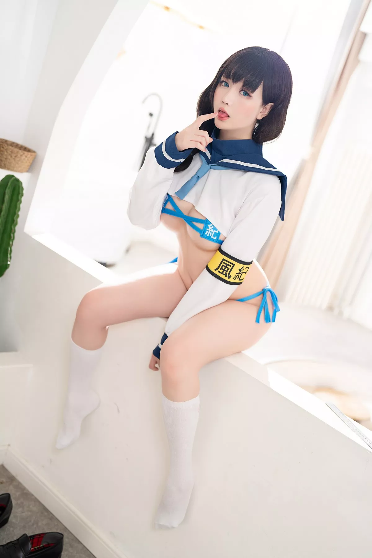 Xgyw.Org_Coser小姐姐星之迟迟风纪委员主题私房性感学生装半脱露性感内衣完美诱惑写真110P