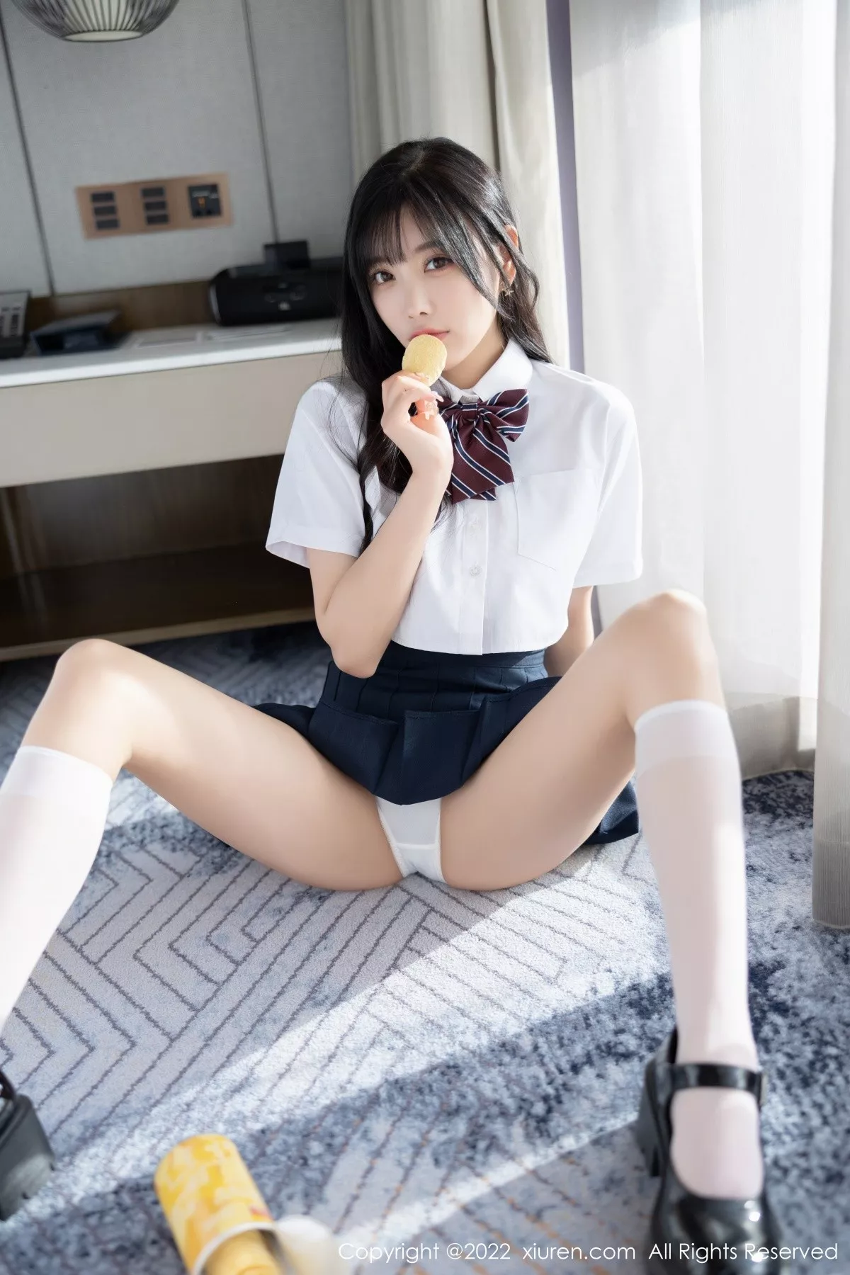 Xgyw.Org_XiuRen第5338期_女神杨晨晨Yome清爽学妹制服露蕾丝内衣秀完美身材诱惑写真82P