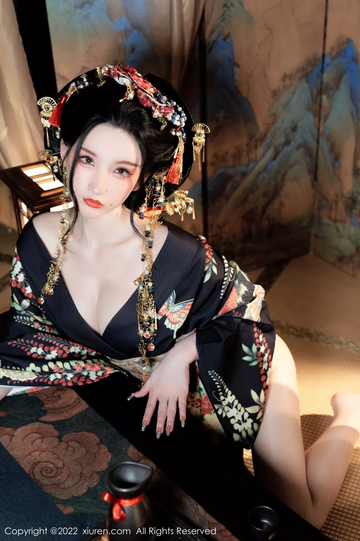 Xgyw.Org_XiuRen第5537期_女神周于希Sally宽衣解带主题日系风脱和服露翘臀美腿诱惑写真80P