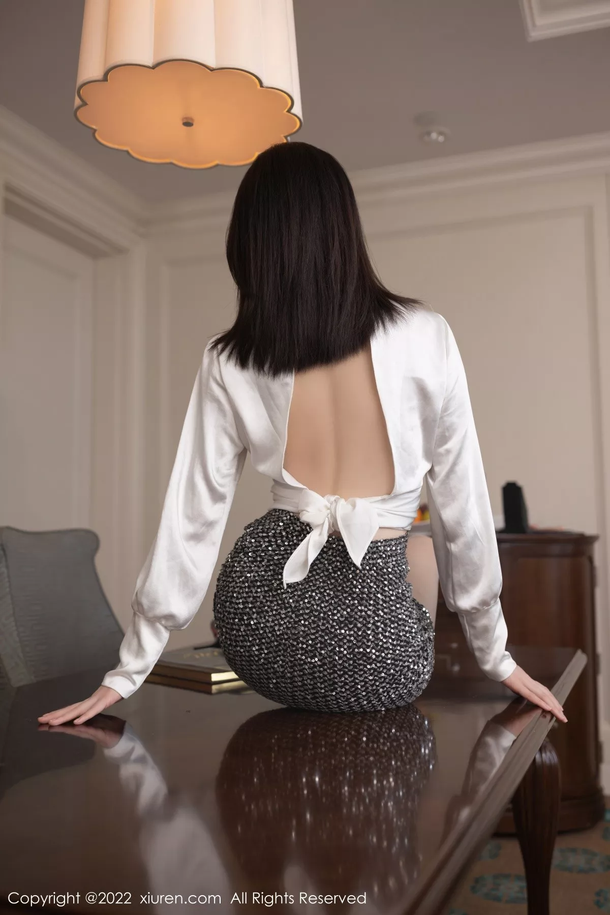 Xgyw.Org_XiuRen第5480期_模特安然anran白领装扮性感白色长T配短裙秀完美身材诱惑写真81P