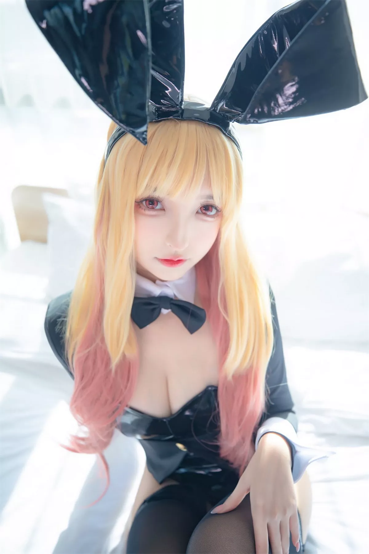 Xgyw.Org_萝莉美女神楽板真冬海梦兔女郎主题私房性感黑色皮质连体衣配黑丝吊袜诱惑写真75P