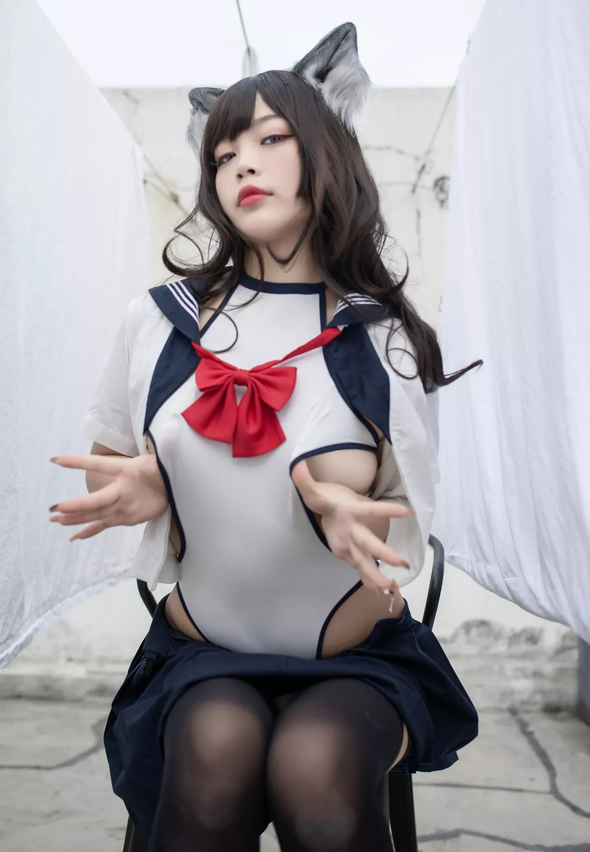 Xgyw.Org_萌系小姐姐白烨魅惑狼姐姐主题私房性感JK制服配超薄黑丝半撩秀美腿诱惑写真63P