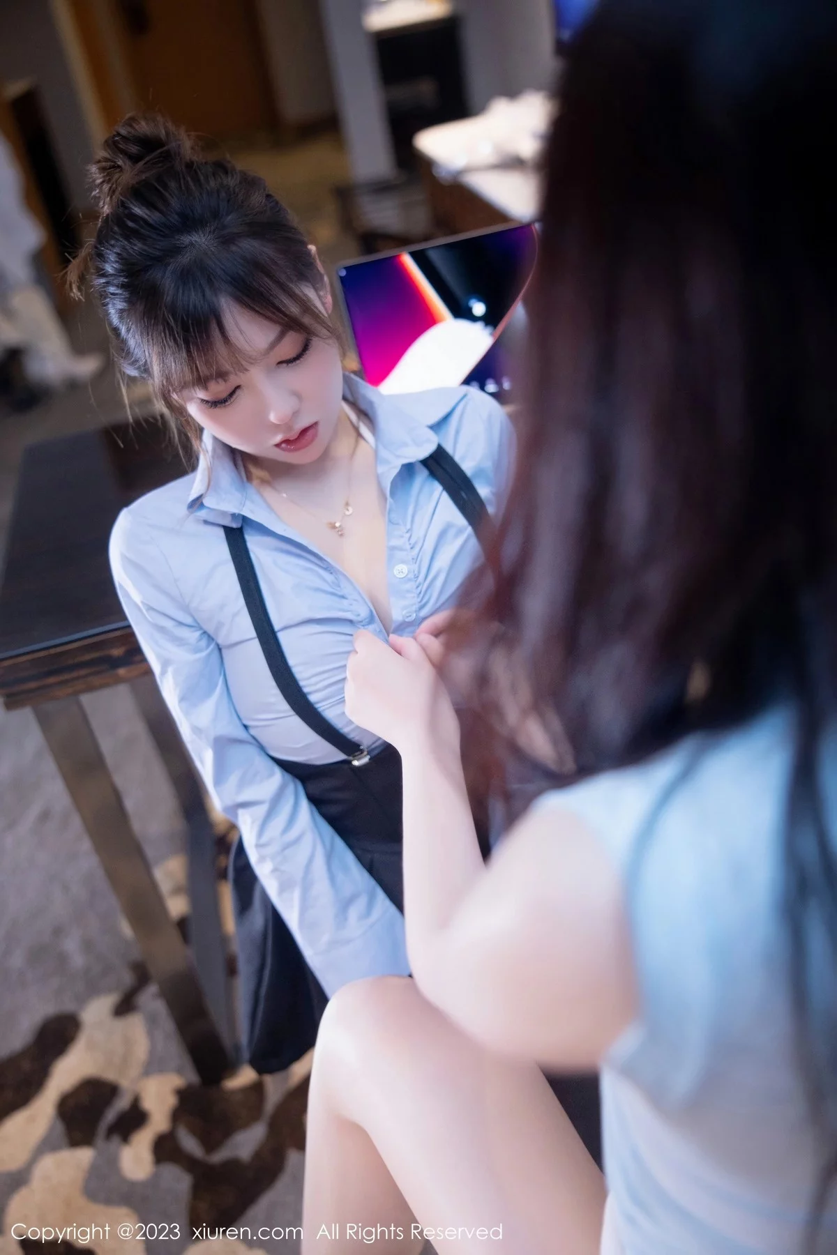 Xgyw.Org_XiuRen第6645期_模特萌汉药baby＆arude薇薇性感姐妹花超薄肉丝秀美腿诱惑写真82P