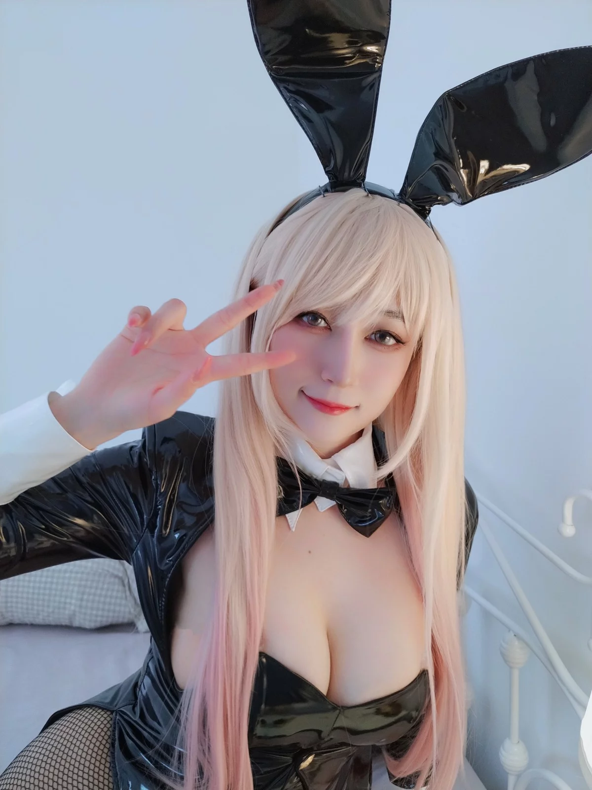 Xgyw.Org_Coser小姐姐白银喜多川海梦兔女郎主题性感黑色皮质连体衣配黑丝吊袜诱惑写真174P