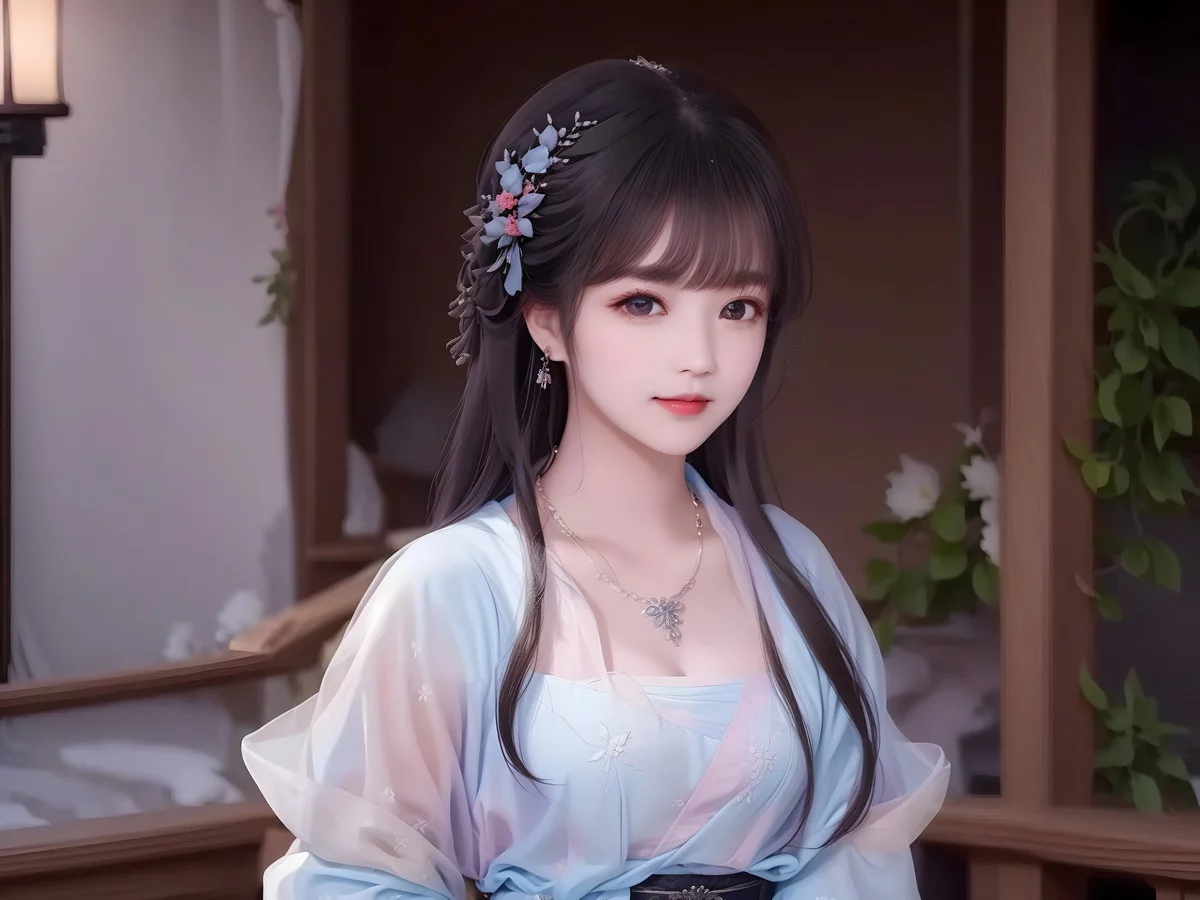 Xgyw.Org_AI美图009期白茉晴主题性感古典美女薄纱服饰写真及下载42P