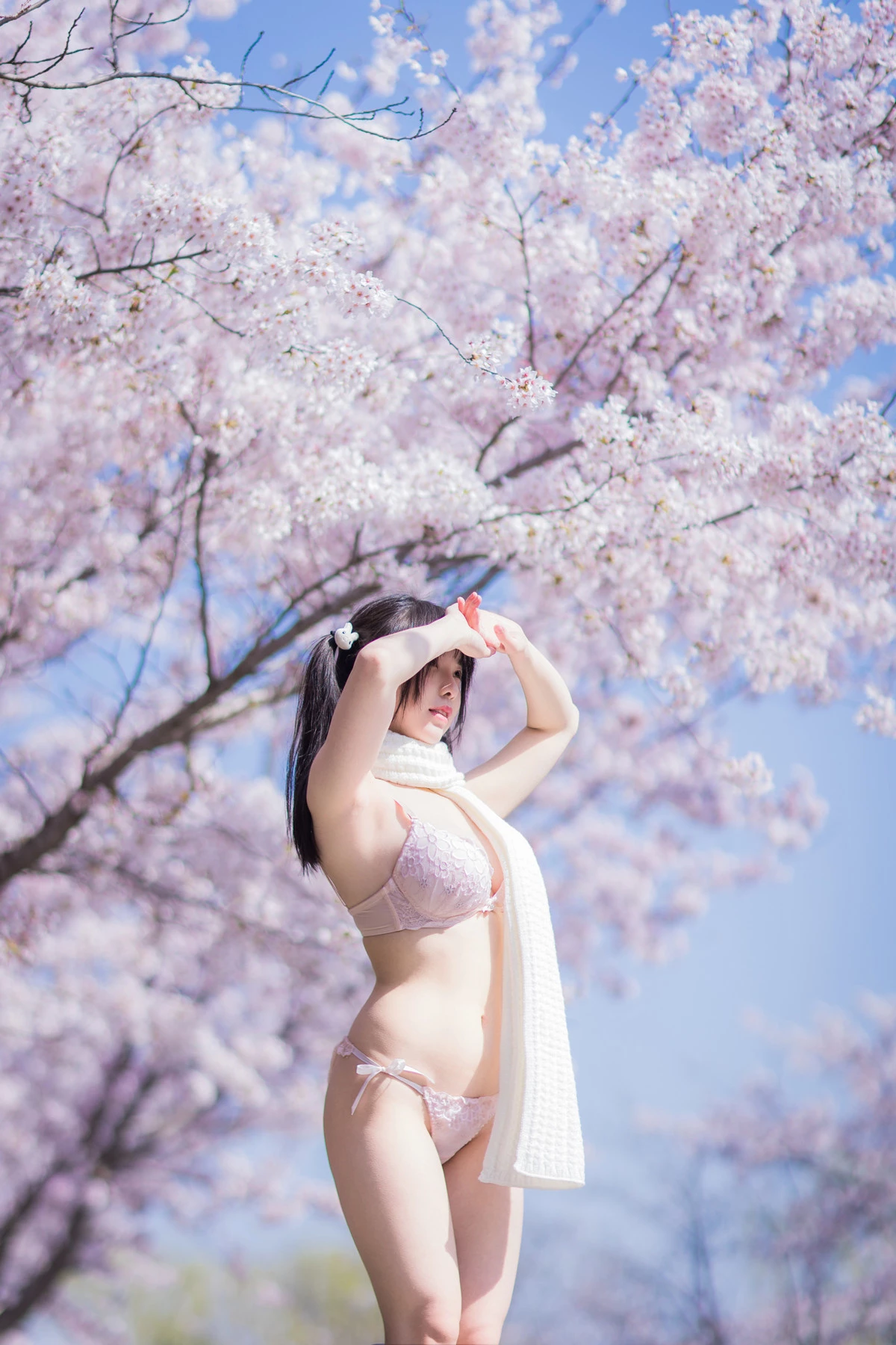 Xgyw.Org_Coser美女六味帝皇酱樱花JK主题户外脱性感JK制服露花色内衣秀丰满身材诱惑写真53P