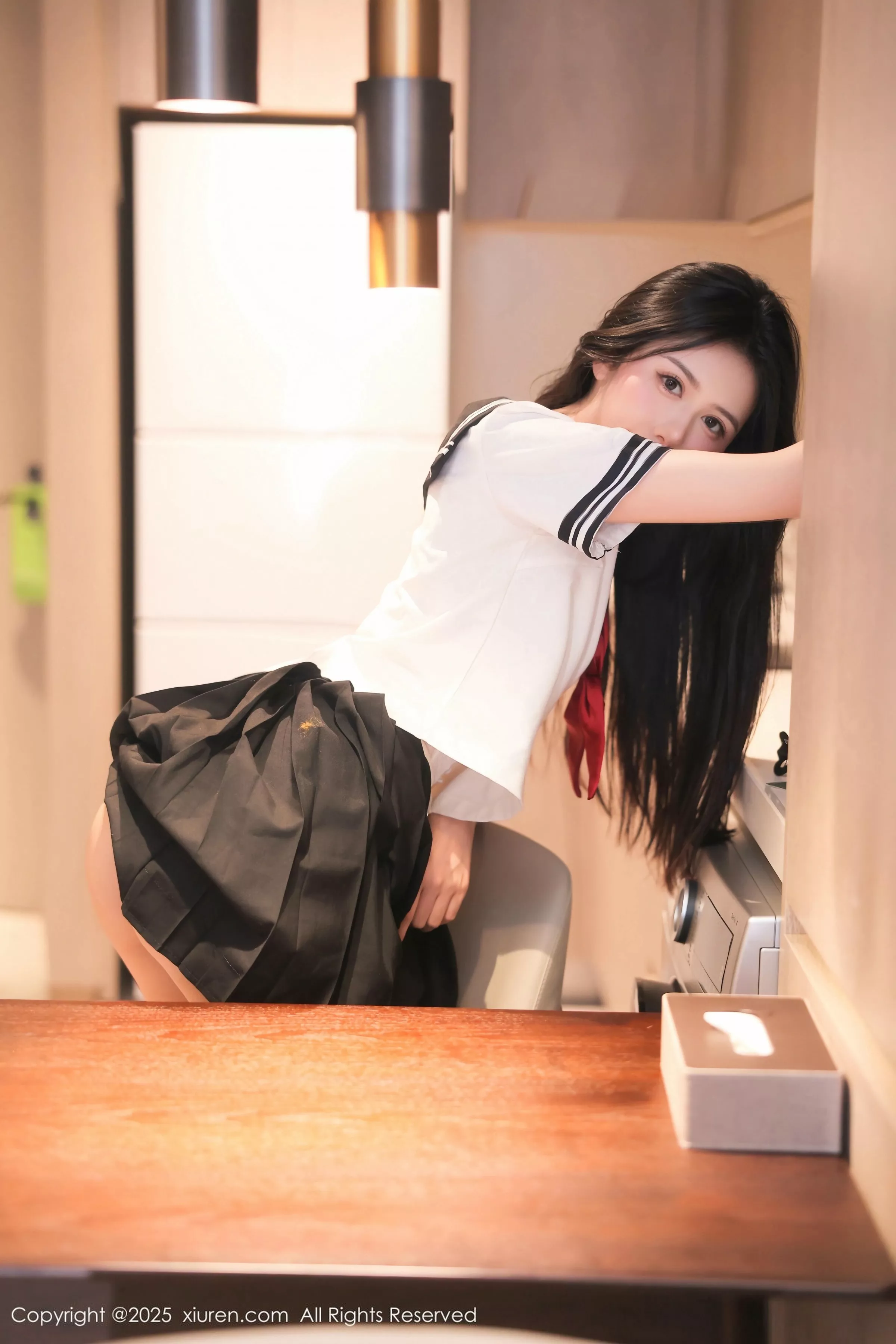 Xgyw.Org_XiuRen第10234期_新人模特shelly诗莉吖性感学生装露白色内衣秀曼妙身姿诱惑写真77P