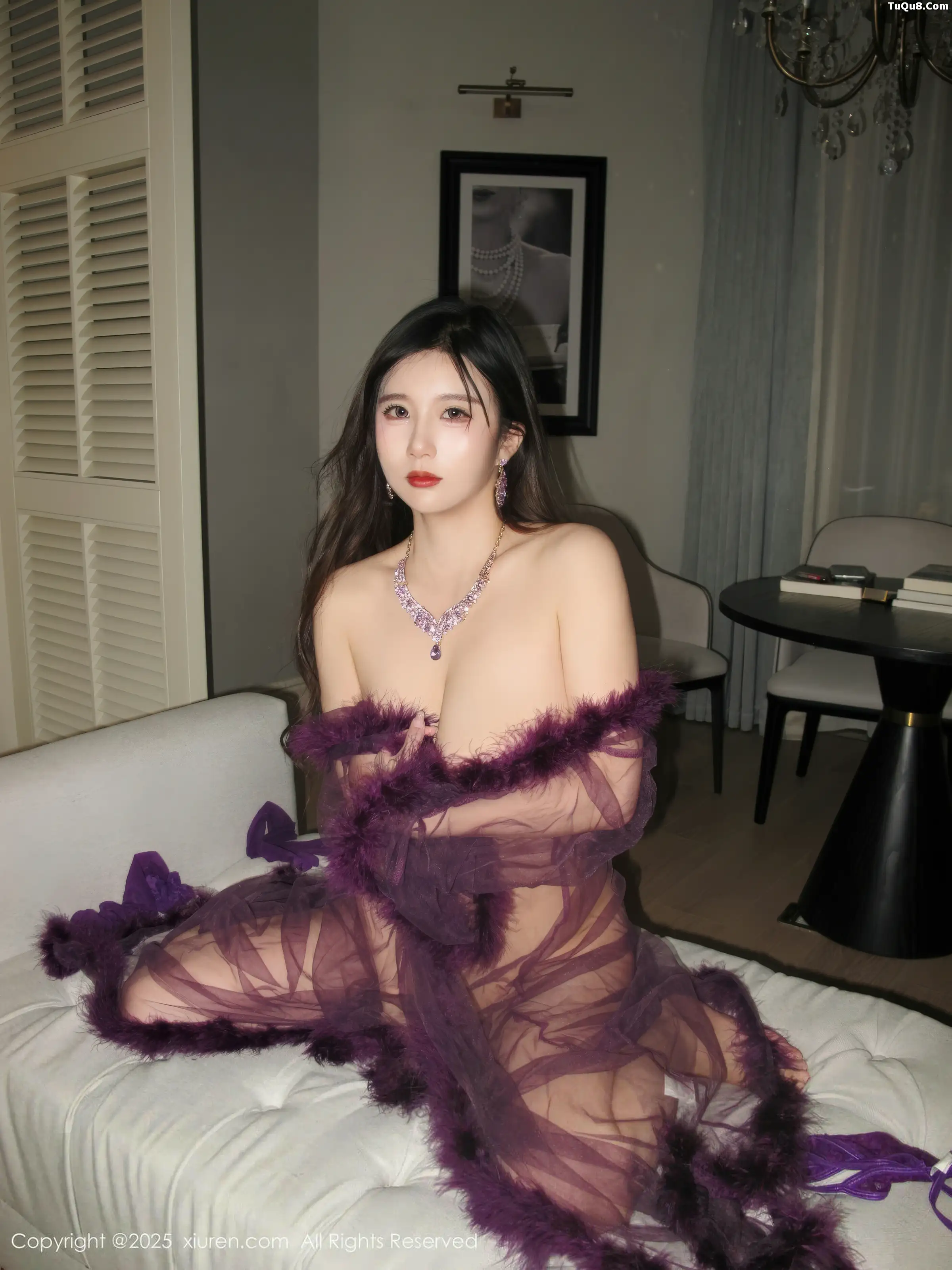 Xgyw.Org_[XiuRen秀人网]No.11047_模特小肉肉咪性感紫色情趣内衣配紫丝吊袜秀凹凸身材诱惑写真72P